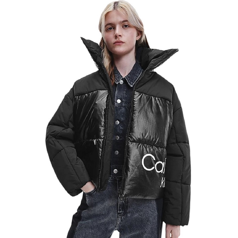 CALVIN KLEIN JEANS OVERSIZED PUFFER JACKET BLACK